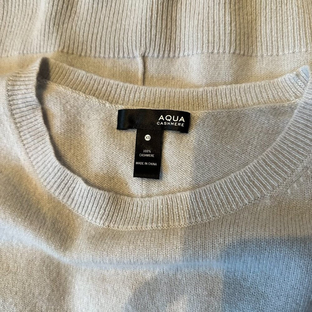 Women's Light Blue Crew Neck Sweater - Picture 7 of 7